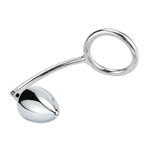 Cock 4663 Anal Steel DiscreetChoice Stainless with Set Hook Ring 0713